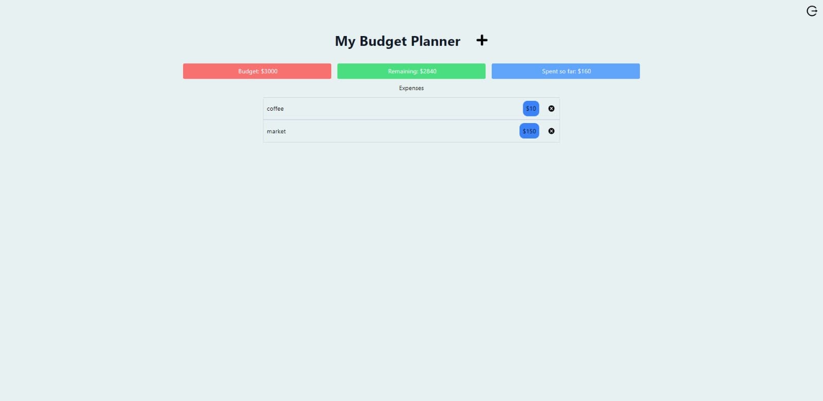 Budget Tracker