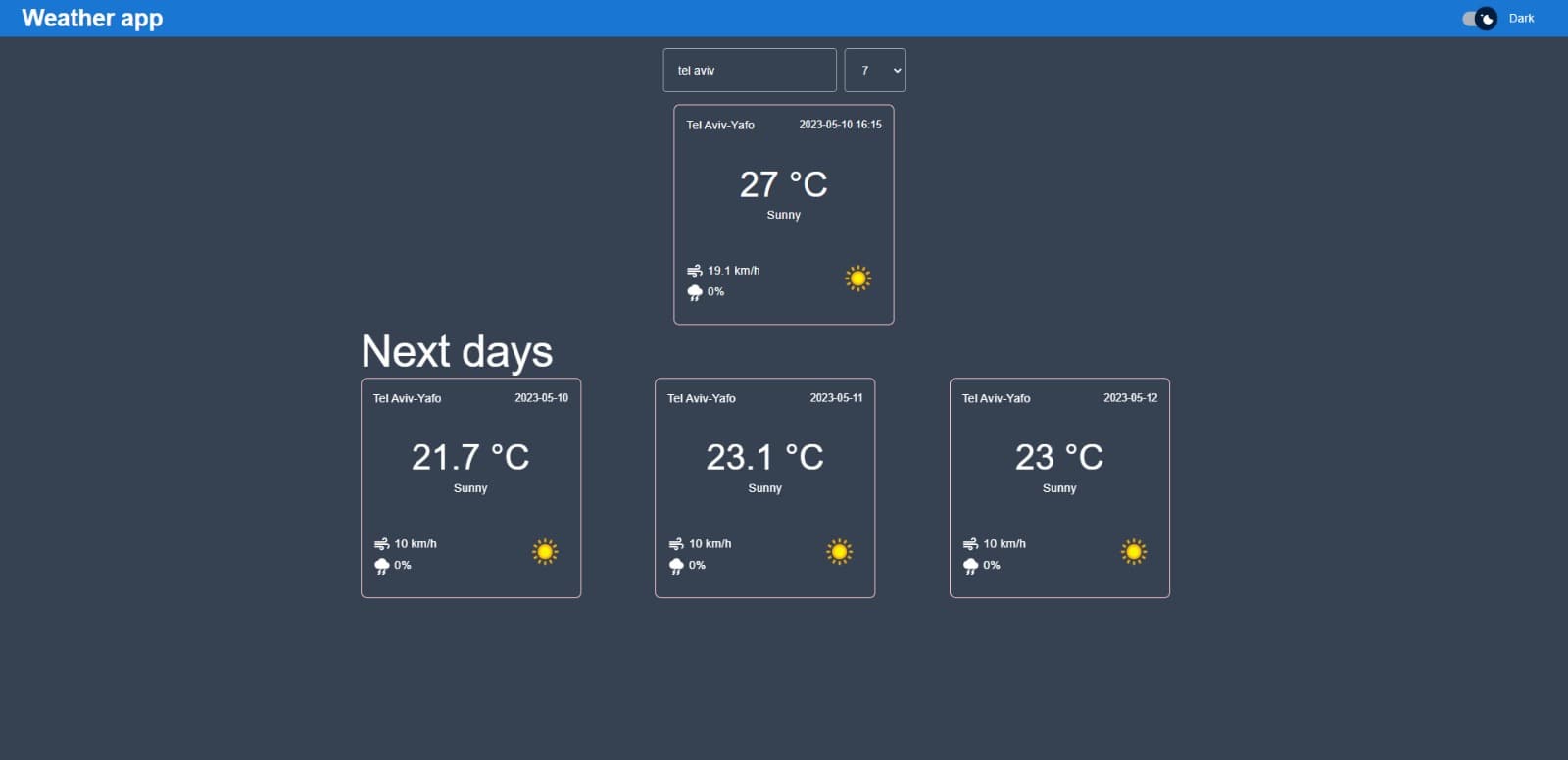 Weather app
